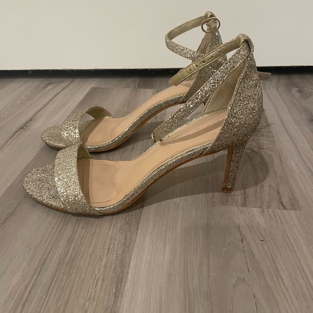 Gold Sequin Heels✨✨ - Picture 2 of 5